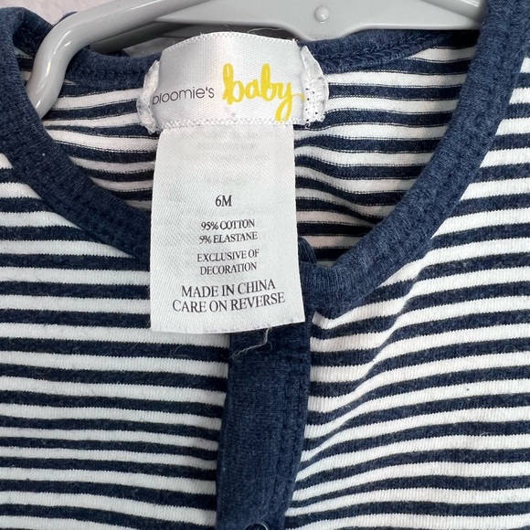 Bloomie’s Baby Two Zipper Navy Footies - Picture 3 of 5